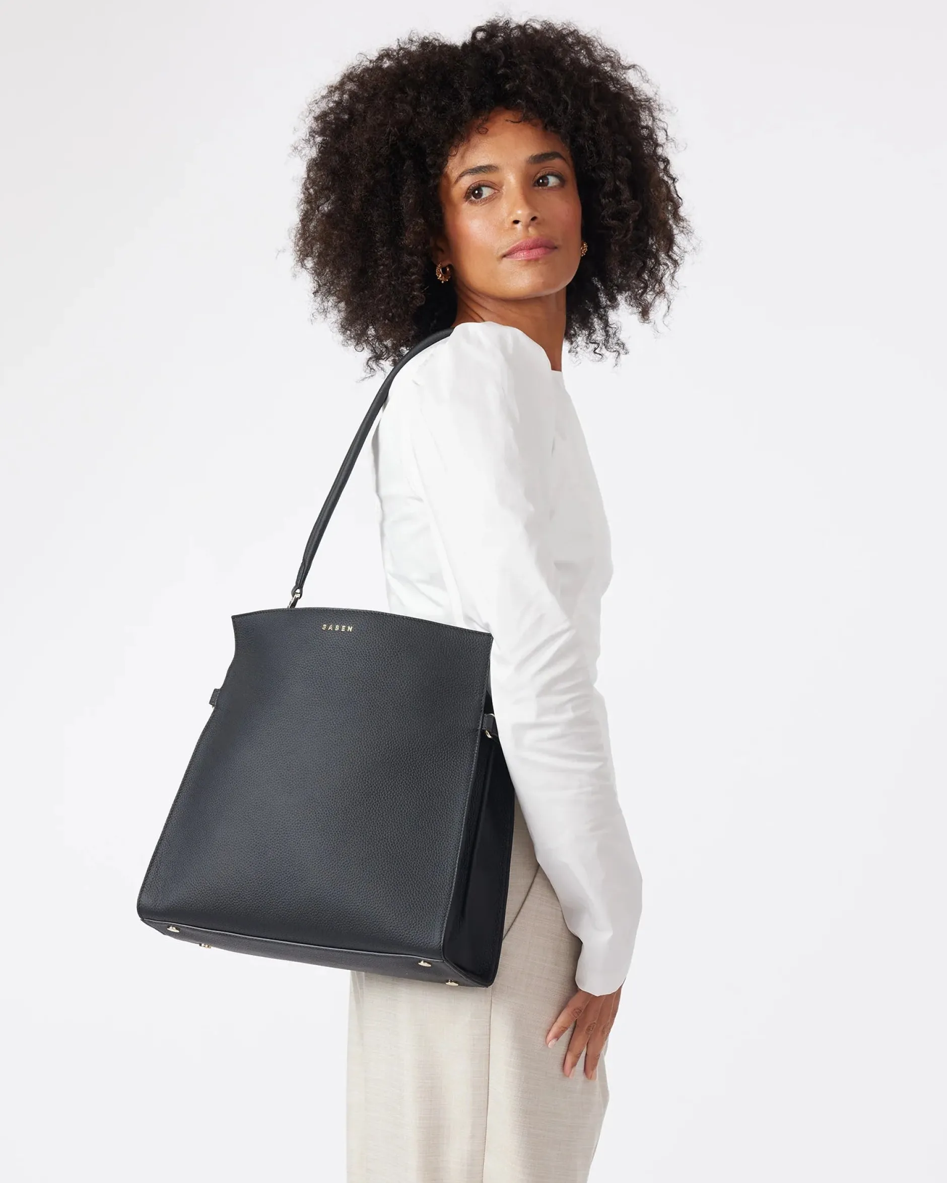 saben_beatrice_shoulder_b_0.webp Bags & Wallets-SABEN BEATRICE SHOULDER BAG BLACK