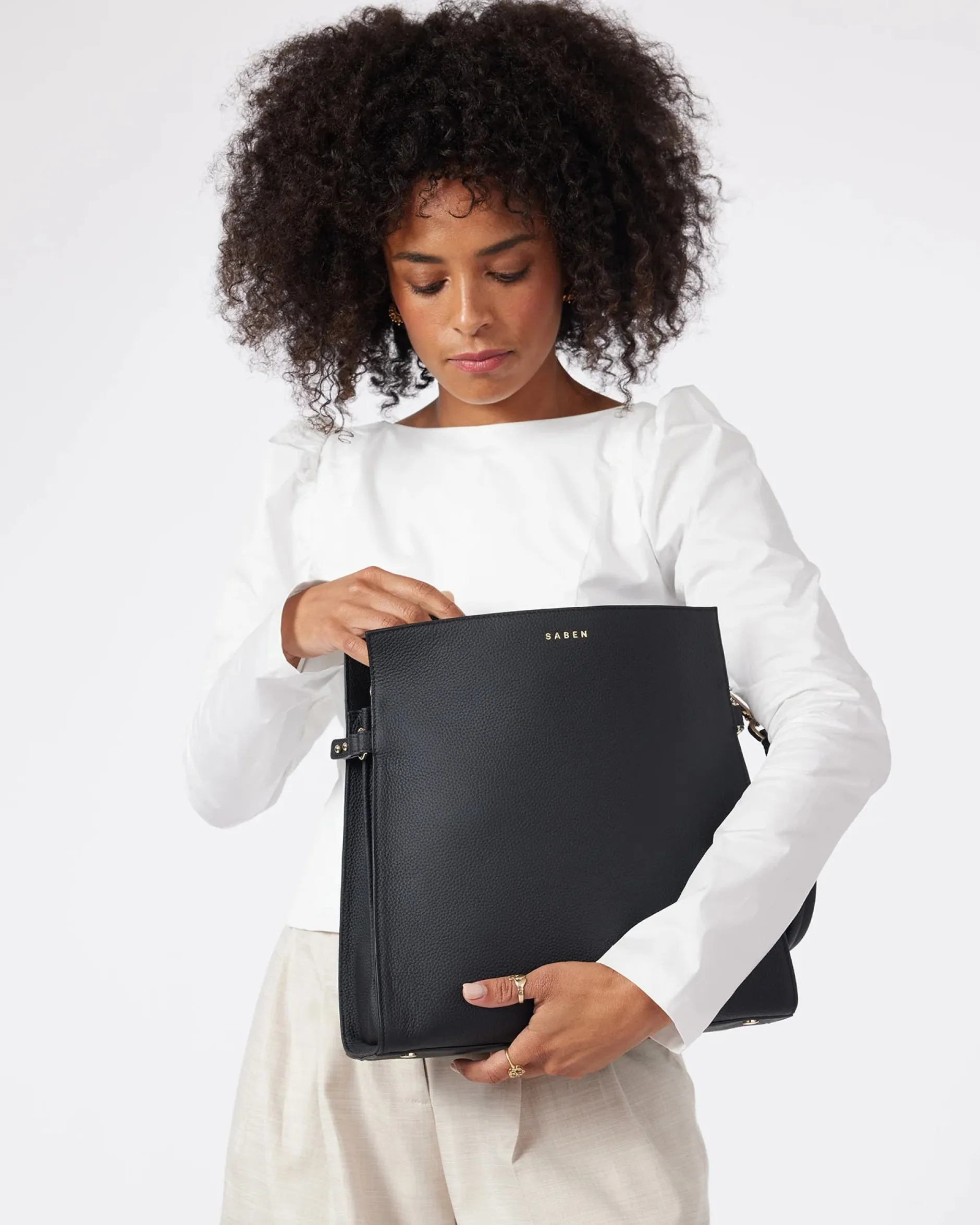saben_beatrice_shoulder_b_1.webp Bags & Wallets-SABEN BEATRICE SHOULDER BAG BLACK