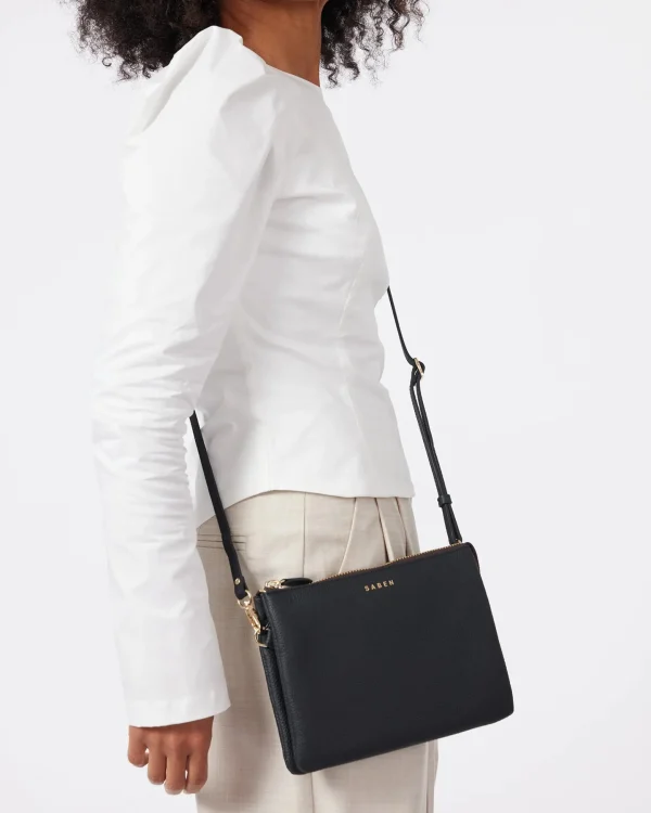 Bags & Wallets-SABEN TILLY'S BIG SIS CROSSBODY BAG BLACK