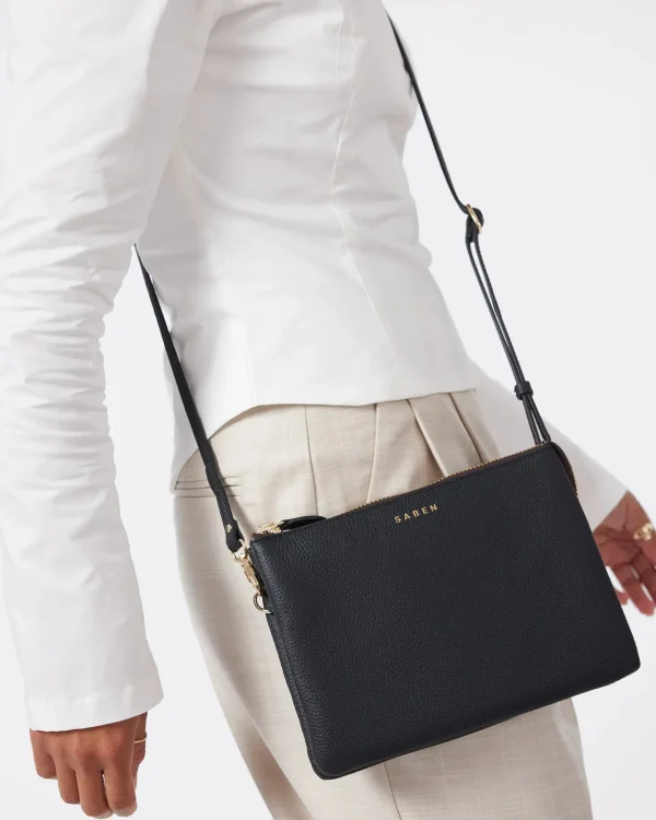 Bags & Wallets-SABEN TILLY'S BIG SIS CROSSBODY BAG BLACK