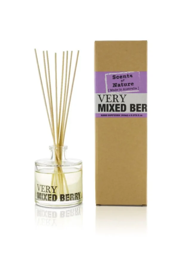 Candles & Room Fragrances-SCENTS OF NATURE REED DIFFUSER VERY MIXED BERRY