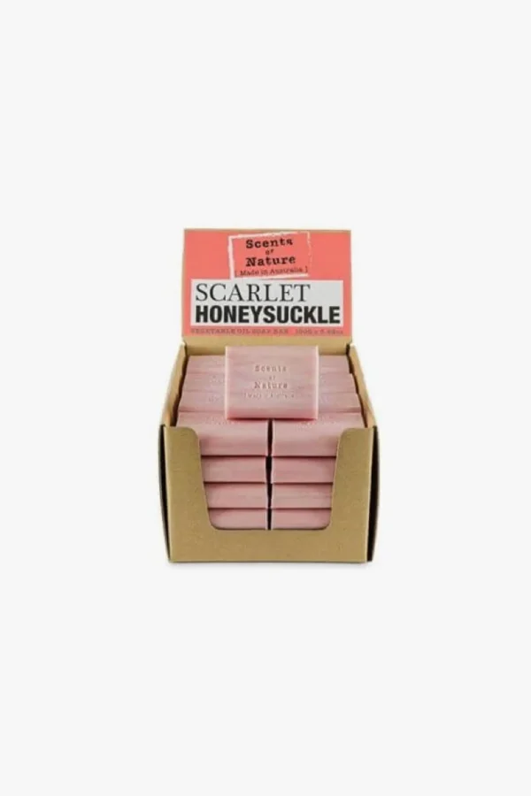 Bed & Bath-SCENTS OF NATURE ROUGH-CUT SOAP SCARLET HONEYSUCKLE