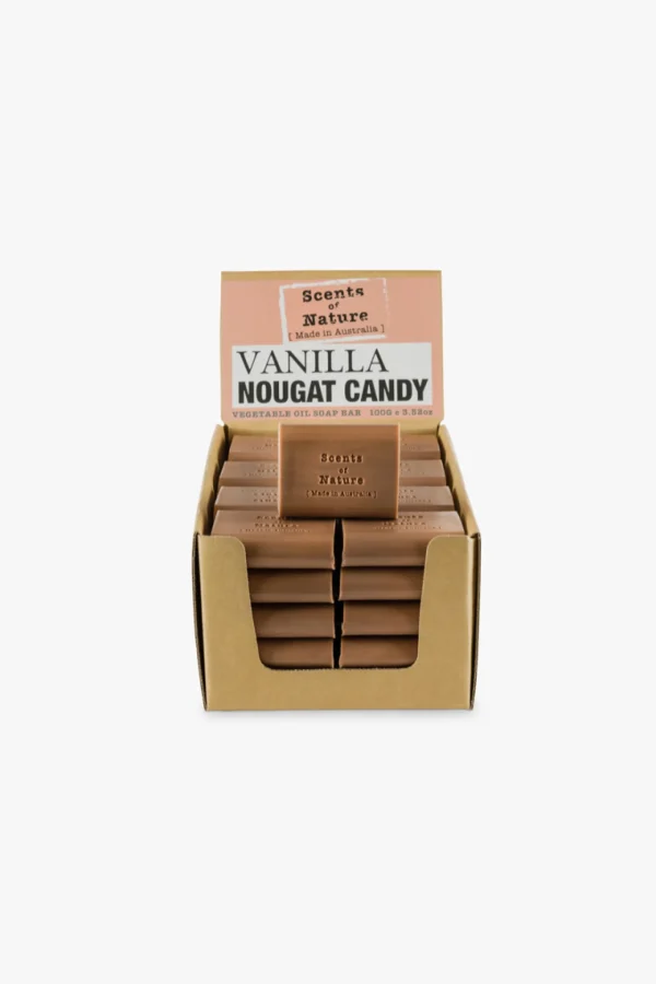 Bed & Bath-SCENTS OF NATURE ROUGH-CUT SOAP VANILLA NOUGAT CANDY