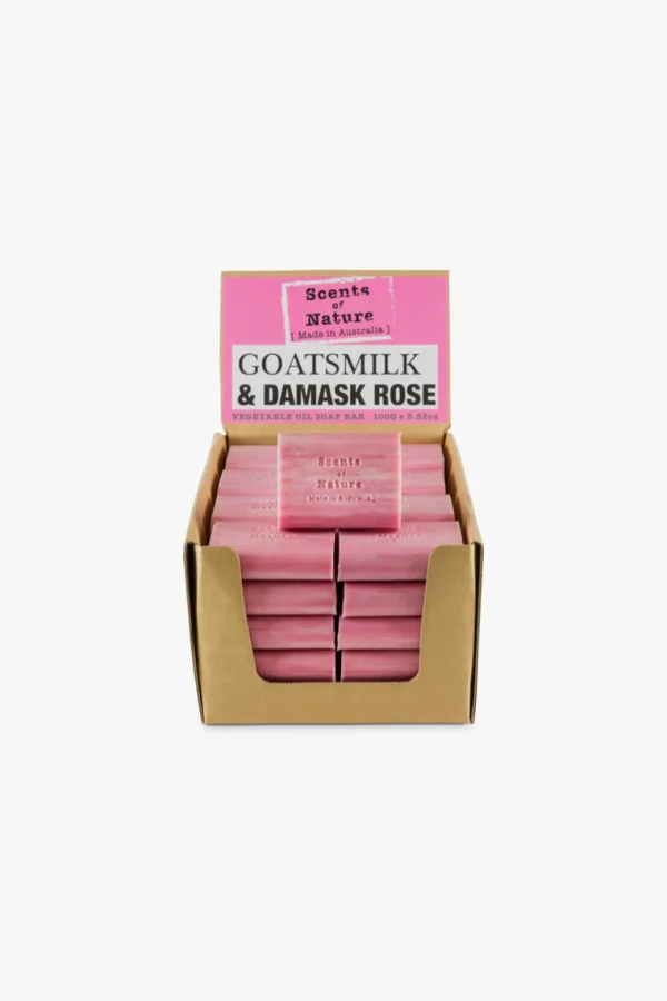 Bed & Bath-SCENTS OF NATURE ROUGH-CUT SOAP GOAT'S MILK & DAMASK ROSE