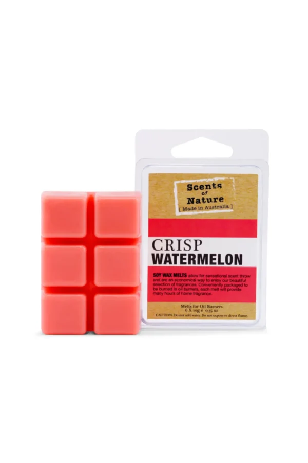 Candles & Room Fragrances-SCENTS OF NATURE SOY WAX MELTS CRISP WATERMELON