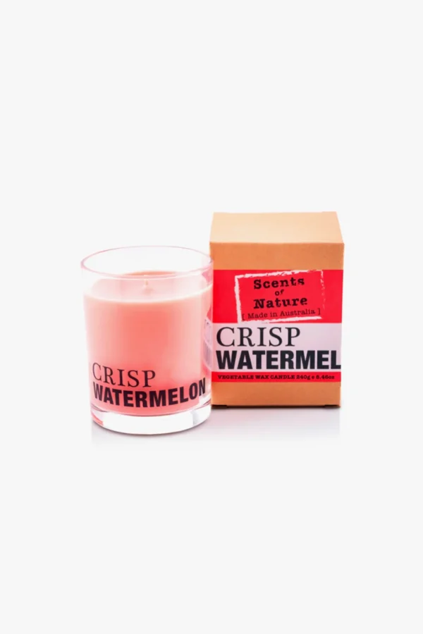 Candles & Room Fragrances-SCENTS OF NATURE SOY WAX CANDLE - CRISP WATERMELON