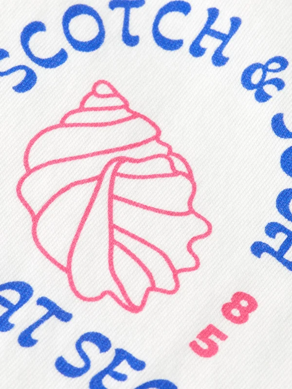 Tees & Tanks-SCOTCH & SODA ARTWORK T-SHIRT WHITE