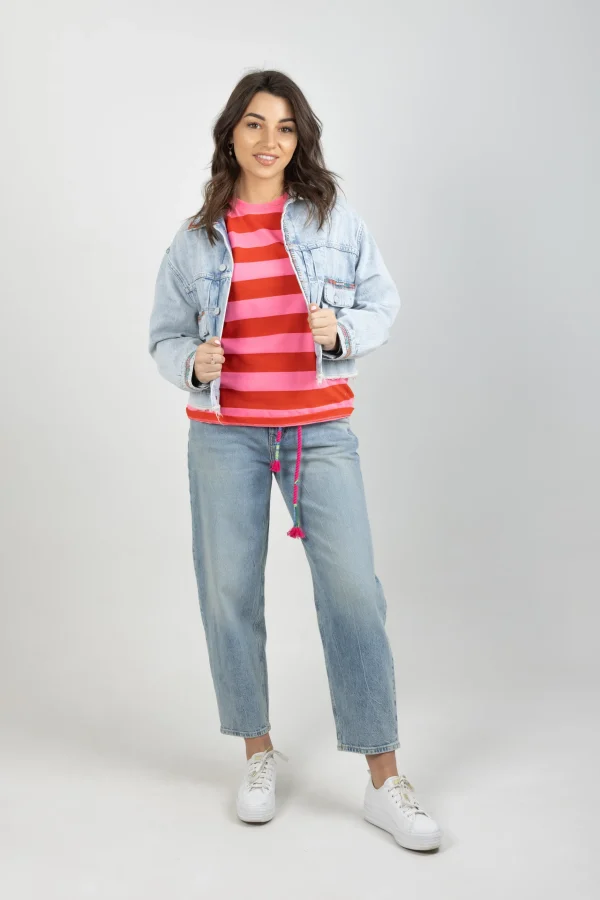 Coats & Jackets-SCOTCH & SODA CROPPED DENIM JACKET SEA STAR