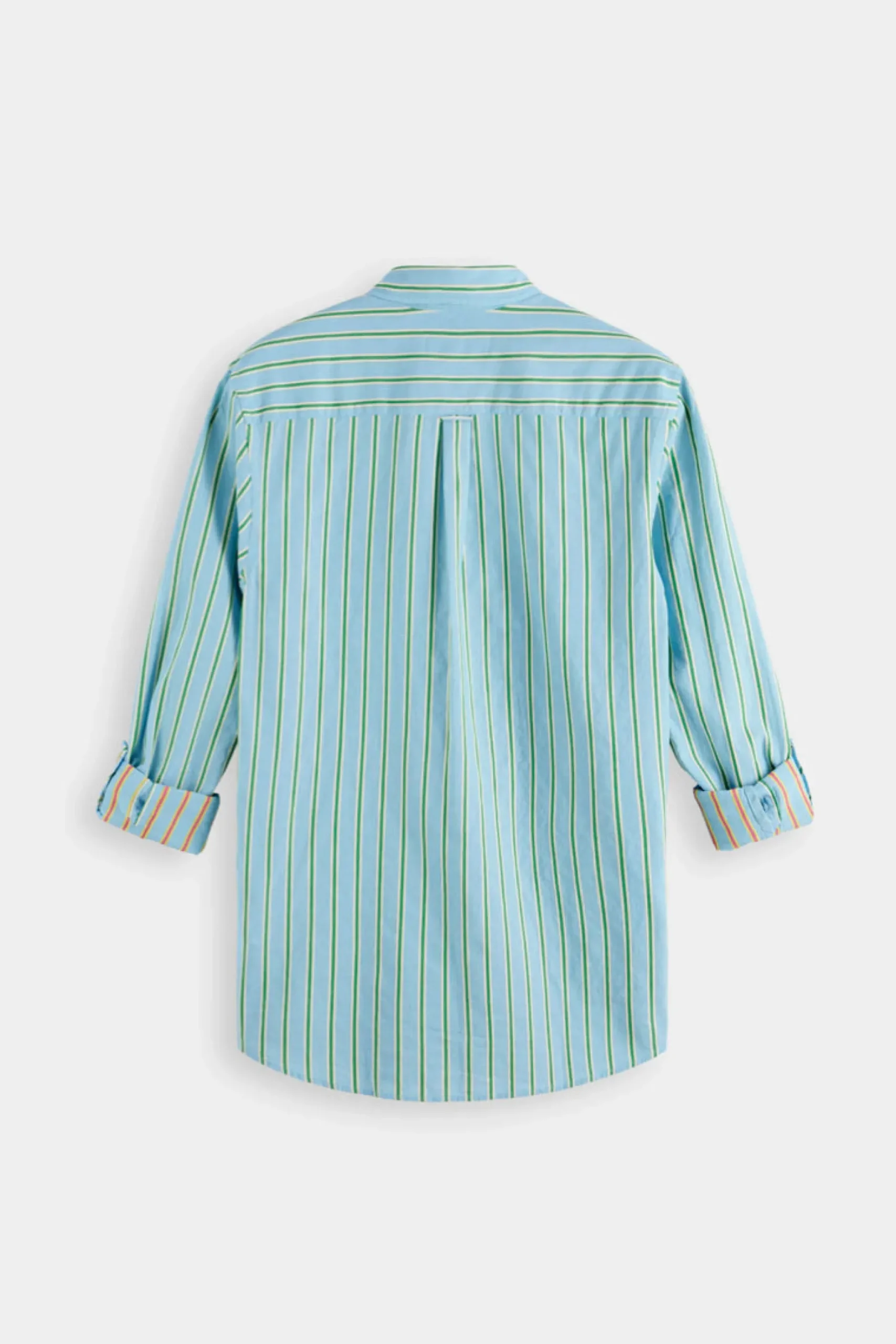scotch__soda_dobby_stripe_2.webp Shirts-SCOTCH & SODA DOBBY STRIPE ROLL UP SHIRT BLUE