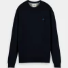 Sweaters & Knitwear-SCOTCH & SODA ESSENTIALS CLASSIC CREWNECK PULLOVER NIGHT