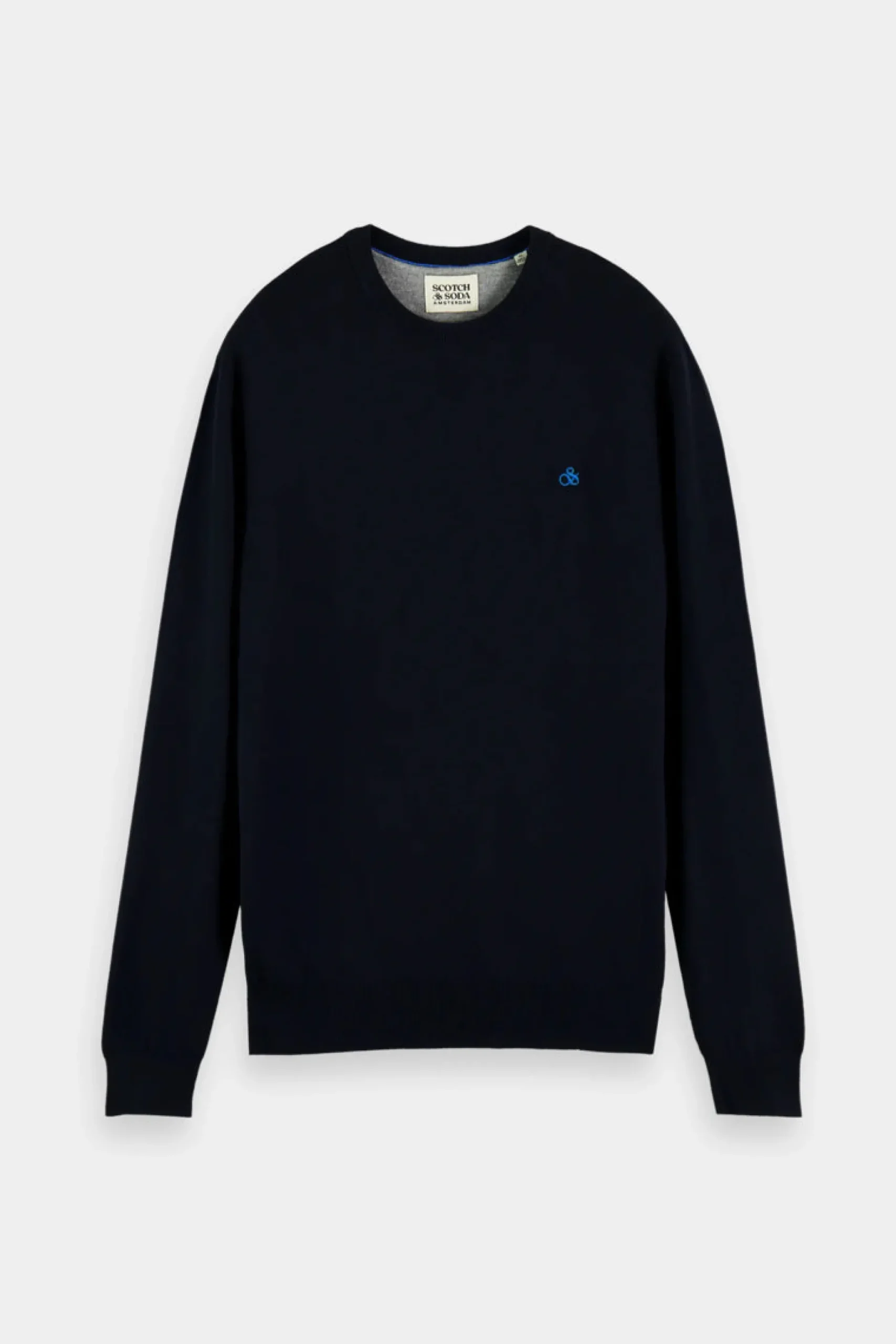 scotch__soda_essentials_c_0.webp Sweaters & Knitwear-SCOTCH & SODA ESSENTIALS CLASSIC CREWNECK PULLOVER NIGHT