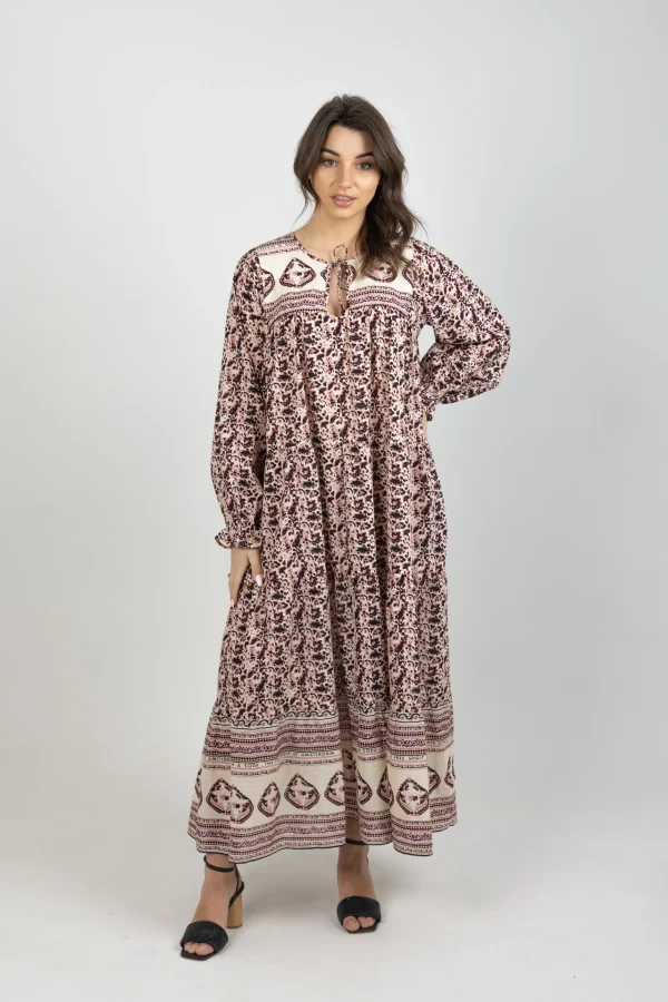 Dresses-SCOTCH & SODA FLOUNCES MAXI DRESS FLORAL