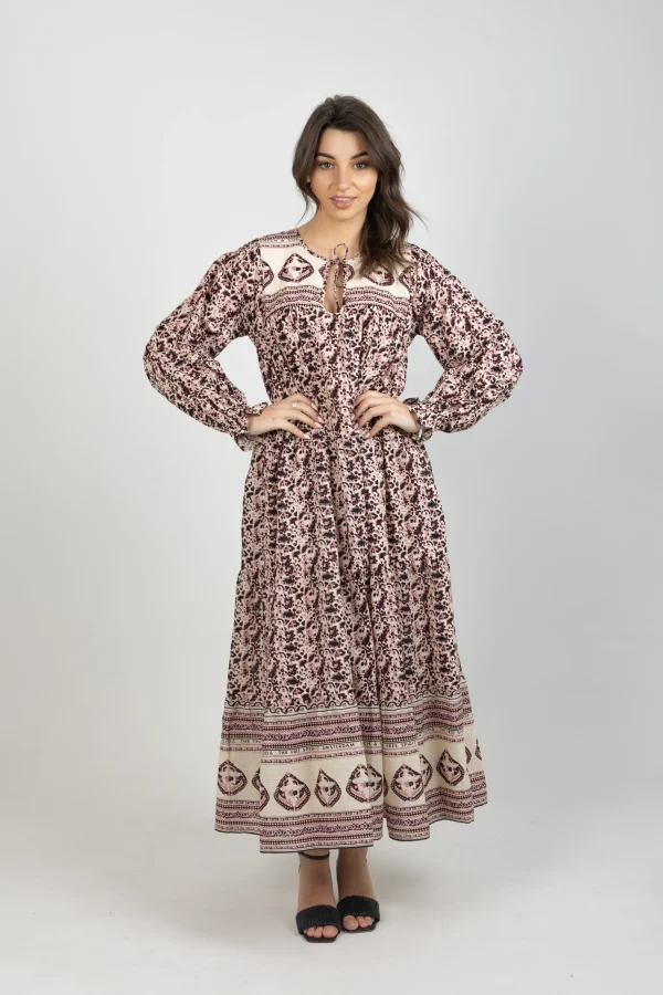 Dresses-SCOTCH & SODA FLOUNCES MAXI DRESS FLORAL
