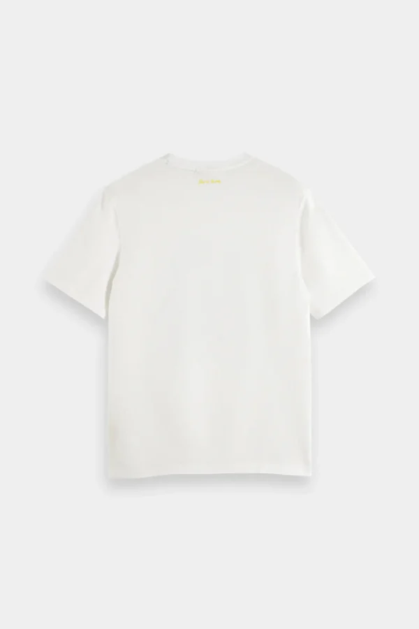 Tees & Tanks-SCOTCH & SODA FRONT ARTWORK T-SHIRT WHITE