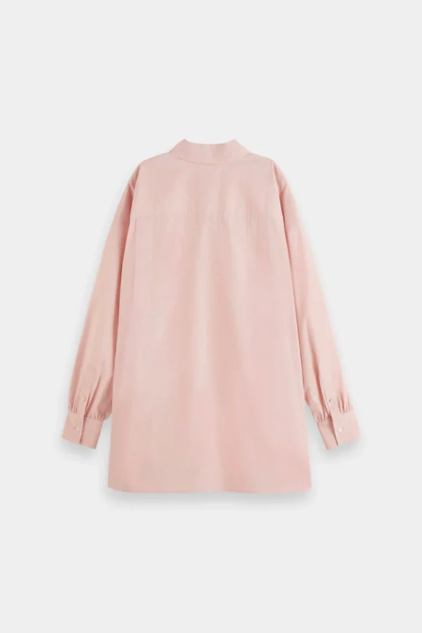 Shirts & Tops-SCOTCH & SODA GIRLFRIEND SHIRT SHIRTING PINK