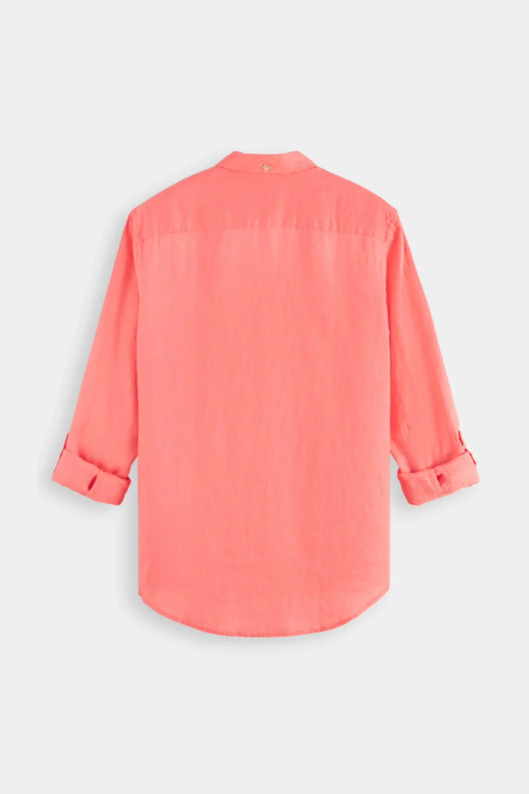 scotch__soda_linen_roll_u_1.webp Shirts-SCOTCH & SODA LINEN ROLL UP SHIRT CORAL REEF