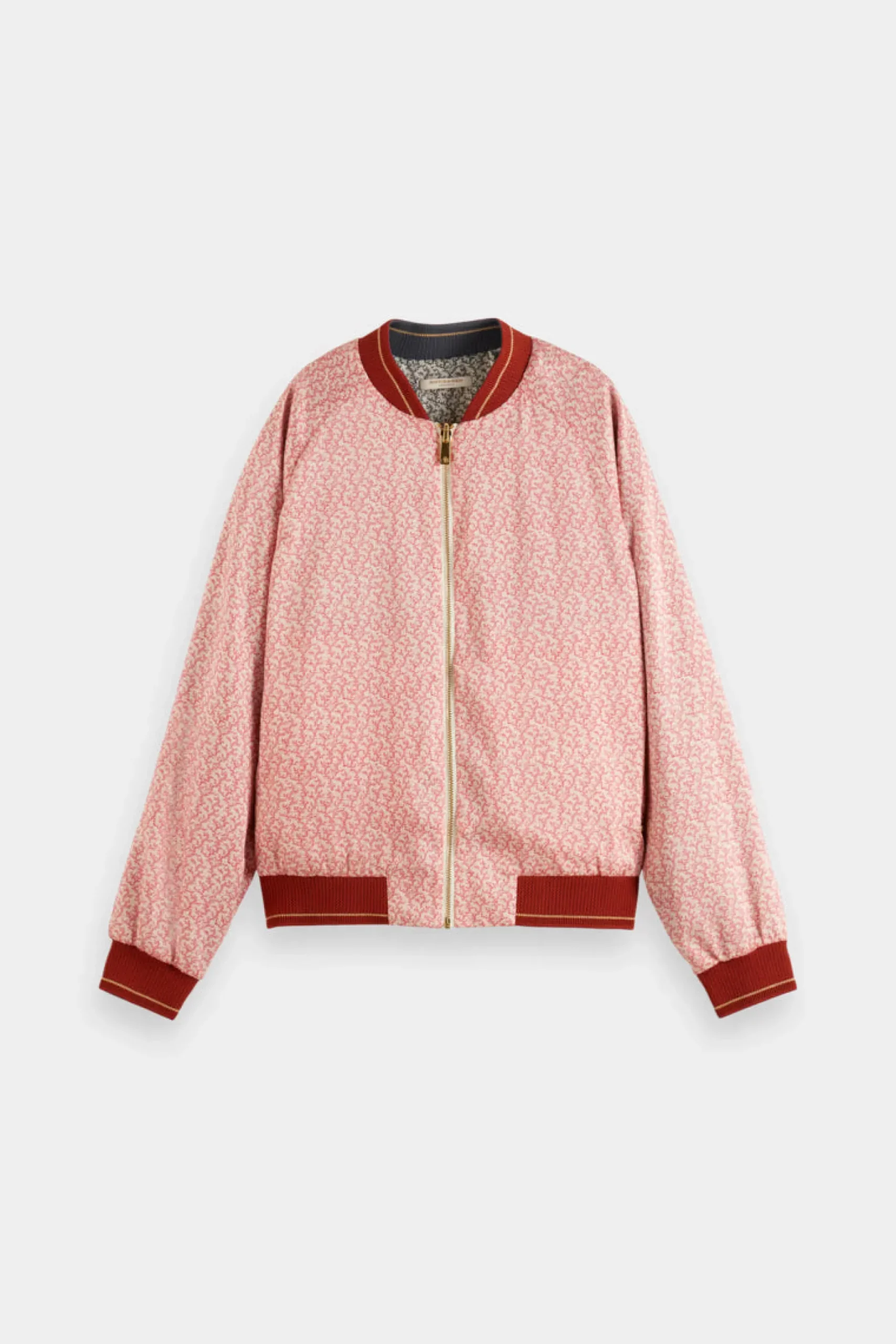 scotch__soda_printed_reve_1.webp Coats & Jackets-SCOTCH & SODA PRINTED REVERSIBLE BOMBER JACKET CORAL