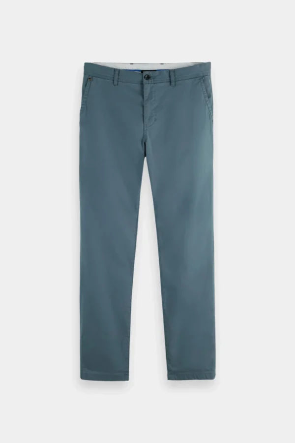 Pants-SCOTCH & SODA STUART SLIM FIT CHINO STEEL