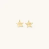 18Kt Gold Plated | Jewellery-BLANK SPACE. STAR STUD EARRINGS 18KT GOLD