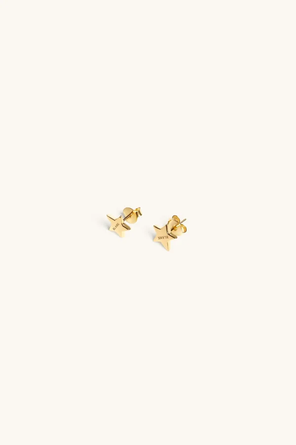 18Kt Gold Plated | Jewellery-BLANK SPACE. STAR STUD EARRINGS 18KT GOLD
