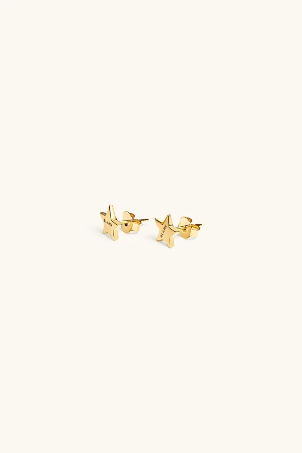 18Kt Gold Plated | Jewellery-BLANK SPACE. STAR STUD EARRINGS 18KT GOLD