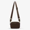Bags & Wallets-STATUS ANXIETY. PLUNDER WITH WEBBED STRAP COCOA