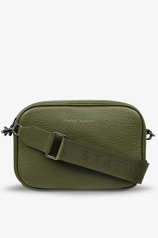 Bags & Wallets-STATUS ANXIETY. PLUNDER WITH WEBBED STRAP KHAKI
