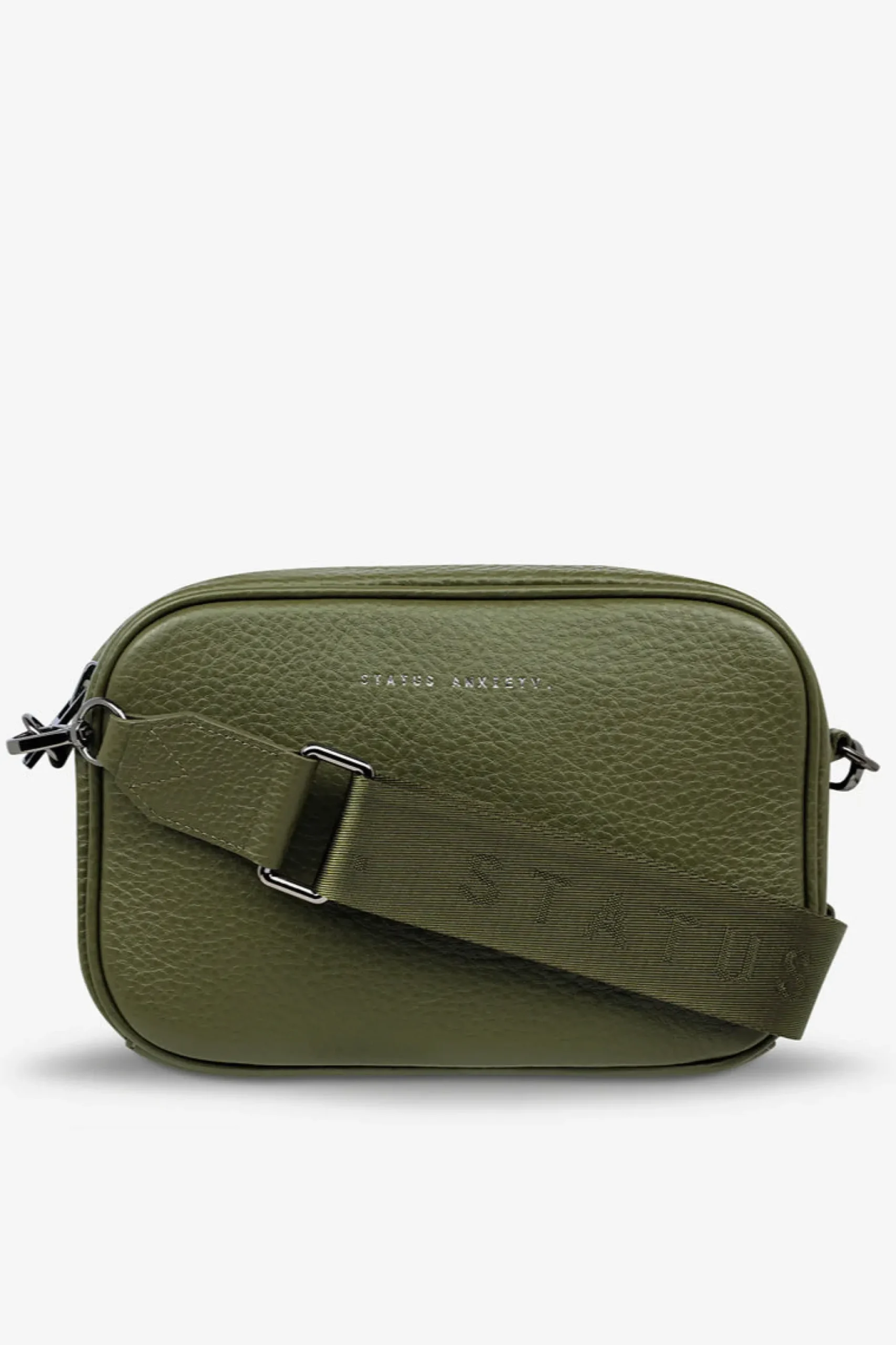 status_anxiety_plunder_wi_1-3.webp Bags & Wallets-STATUS ANXIETY. PLUNDER WITH WEBBED STRAP KHAKI