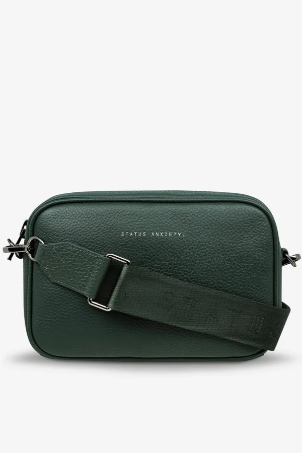 Bags & Wallets-STATUS ANXIETY. PLUNDER WITH WEBBED STRAP GREEN