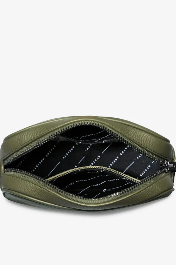 Bags & Wallets-STATUS ANXIETY. PLUNDER WITH WEBBED STRAP KHAKI