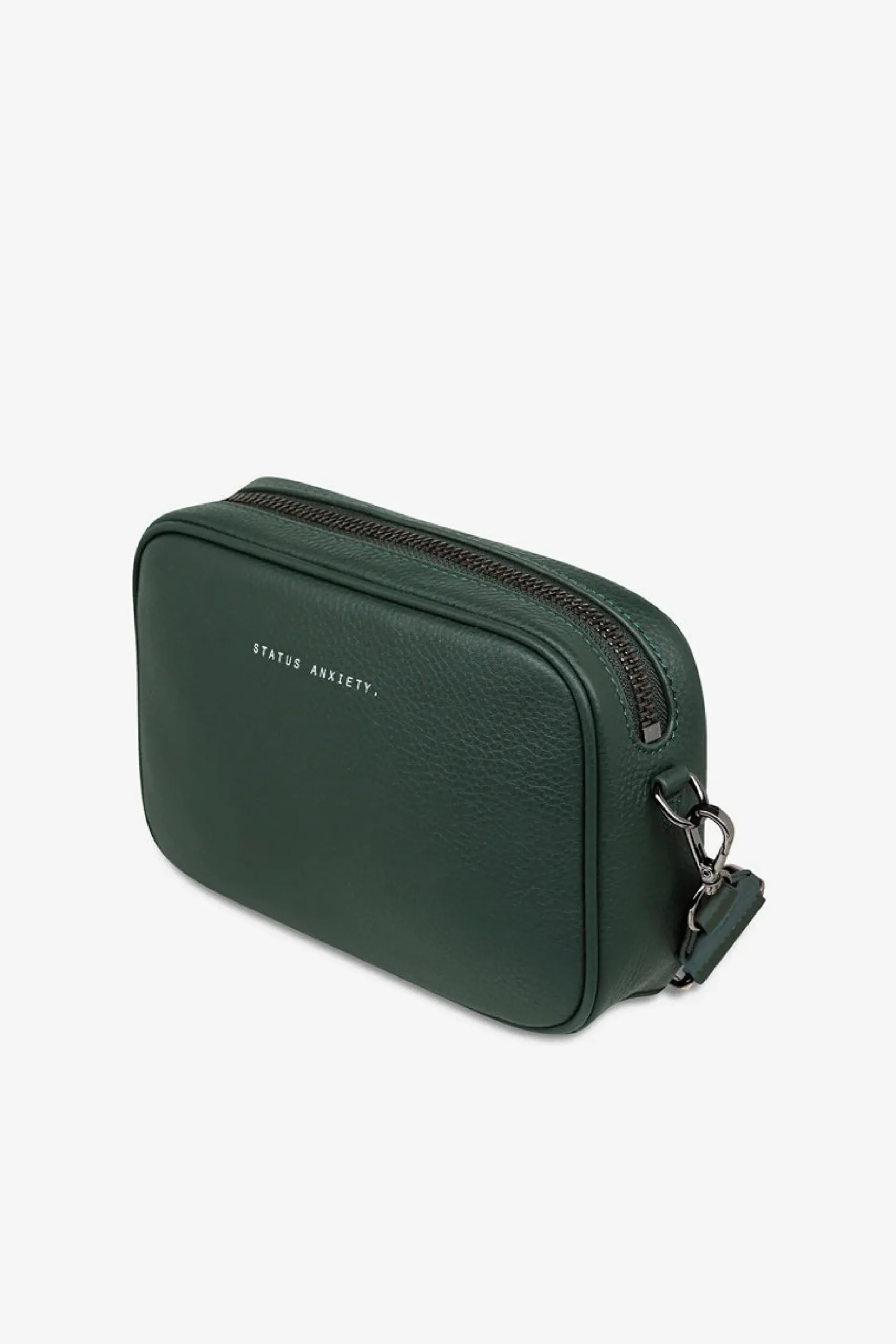 status_anxiety_plunder_wi_3.webp Bags & Wallets-STATUS ANXIETY. PLUNDER WITH WEBBED STRAP GREEN