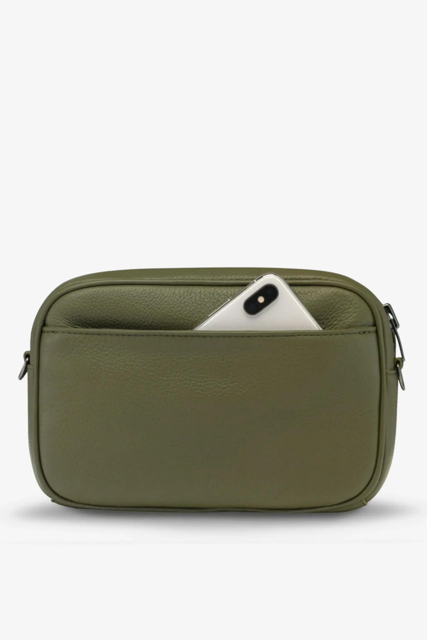 status_anxiety_plunder_wi_5-1.webp Bags & Wallets-STATUS ANXIETY. PLUNDER WITH WEBBED STRAP KHAKI