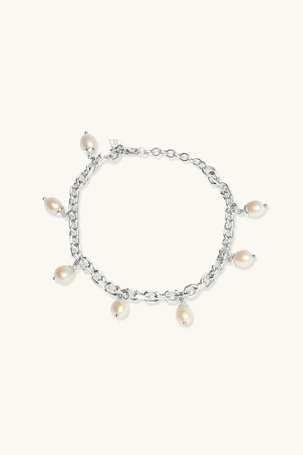 Freshwater Pearls | 925 Sterling Silver-BLANK SPACE. STRING OF PEARLS BRACELET