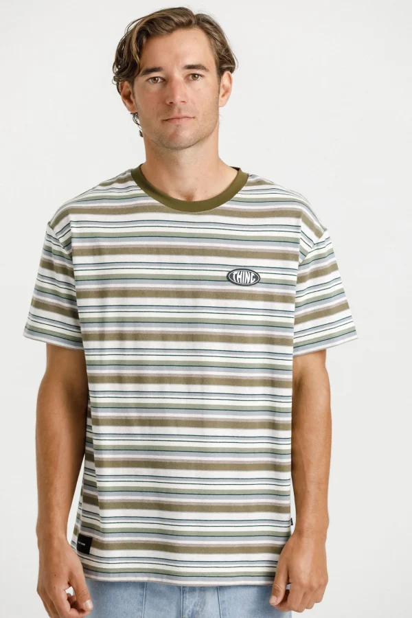 Tees & Tanks-THING THING AMPLE TEE EARTH STRIPE