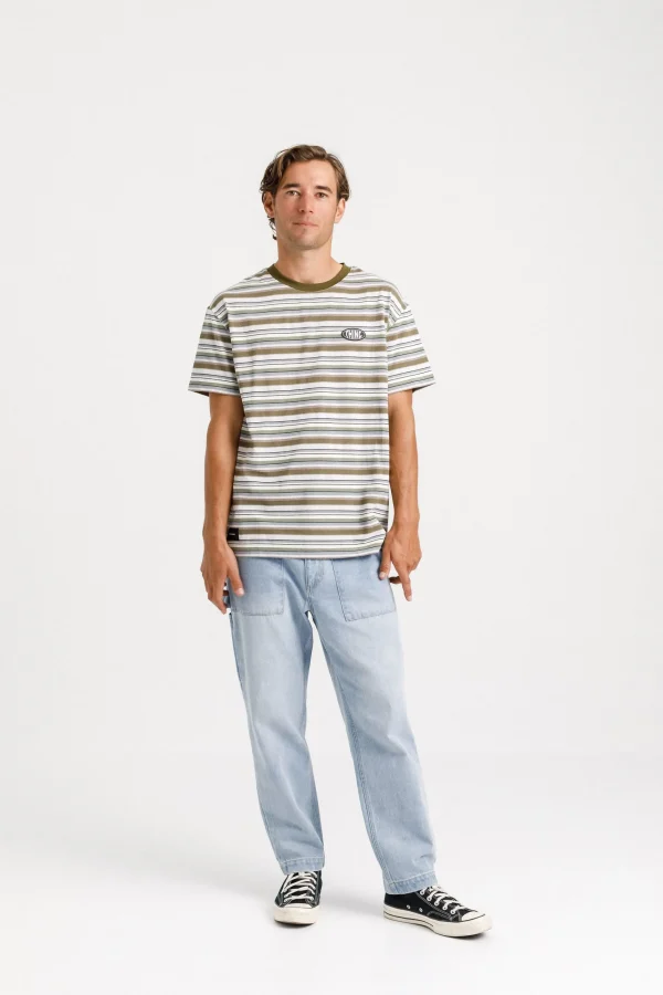 Tees & Tanks-THING THING AMPLE TEE EARTH STRIPE