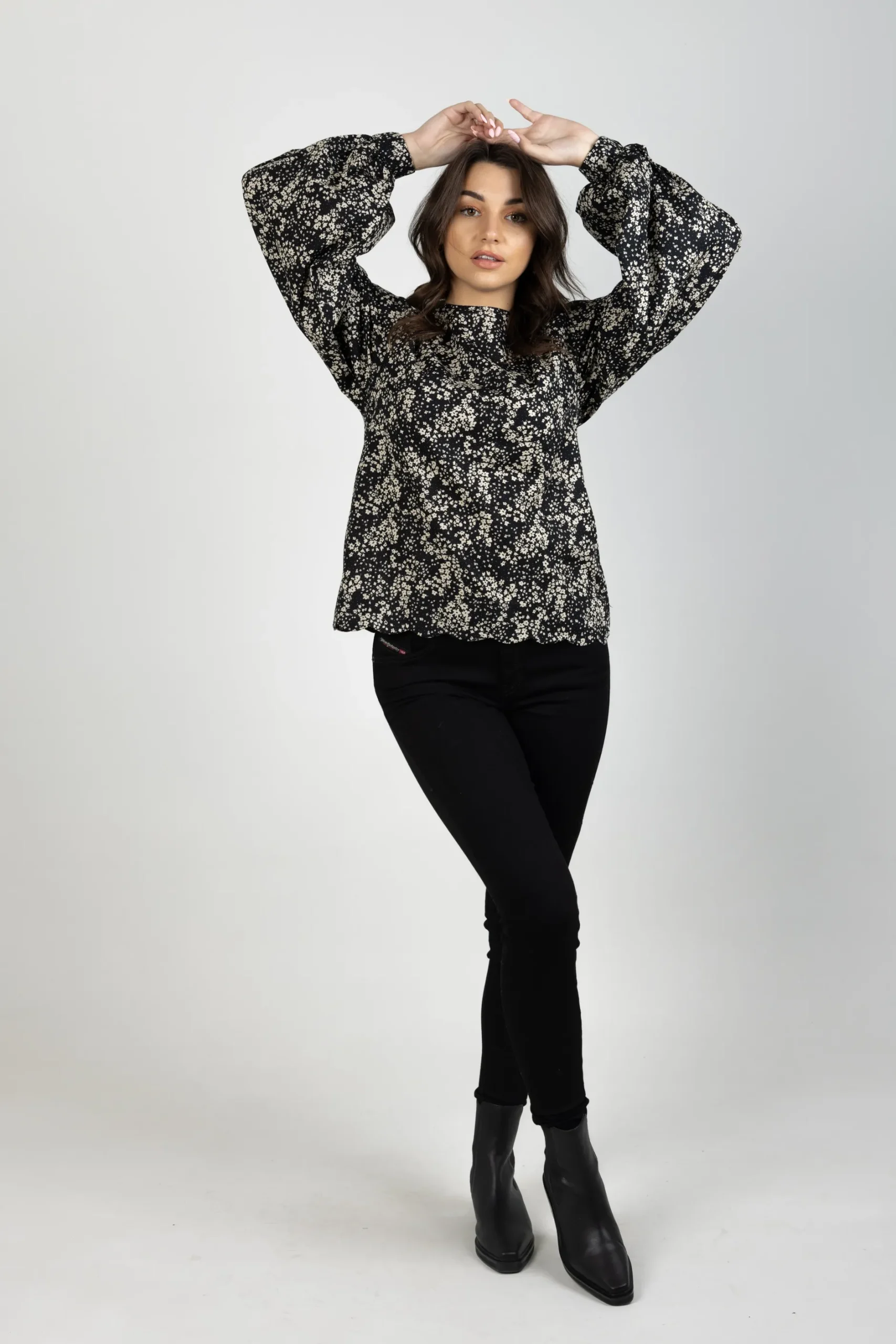 thing_thing_billow_top_da_4.webp Shirts & Tops-THING THING BILLOW TOP DARK DITSY