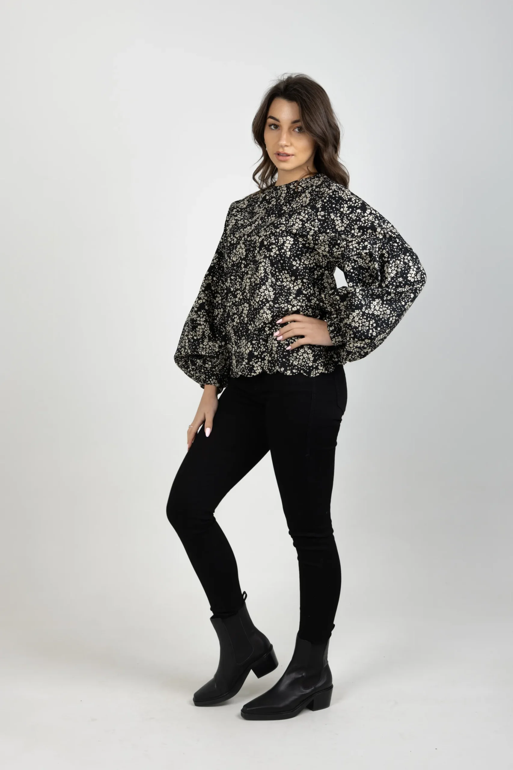 thing_thing_billow_top_da_5.webp Shirts & Tops-THING THING BILLOW TOP DARK DITSY