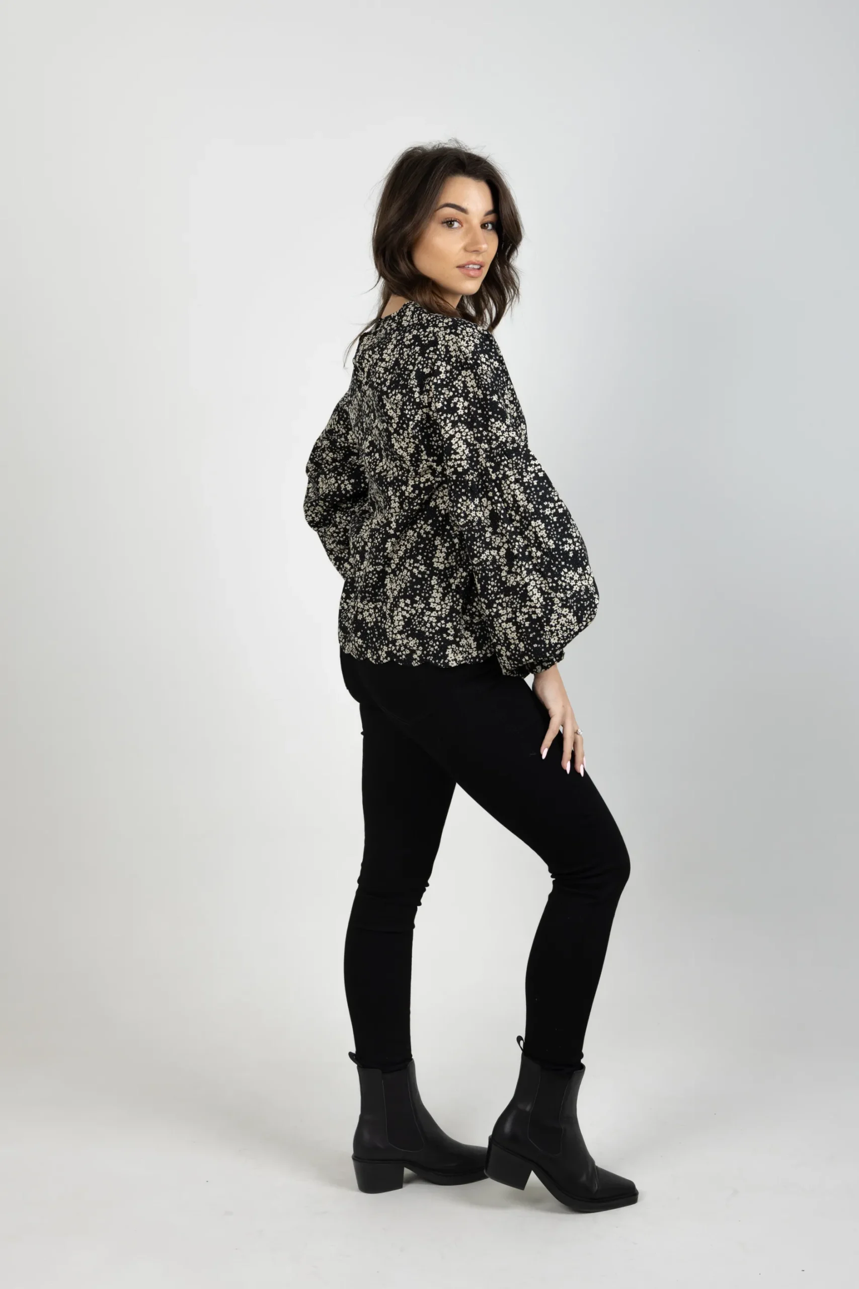 thing_thing_billow_top_da_8.webp Shirts & Tops-THING THING BILLOW TOP DARK DITSY