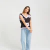 Sweaters & Knitwear-THING THING BLOOM VEST COAL LILAC