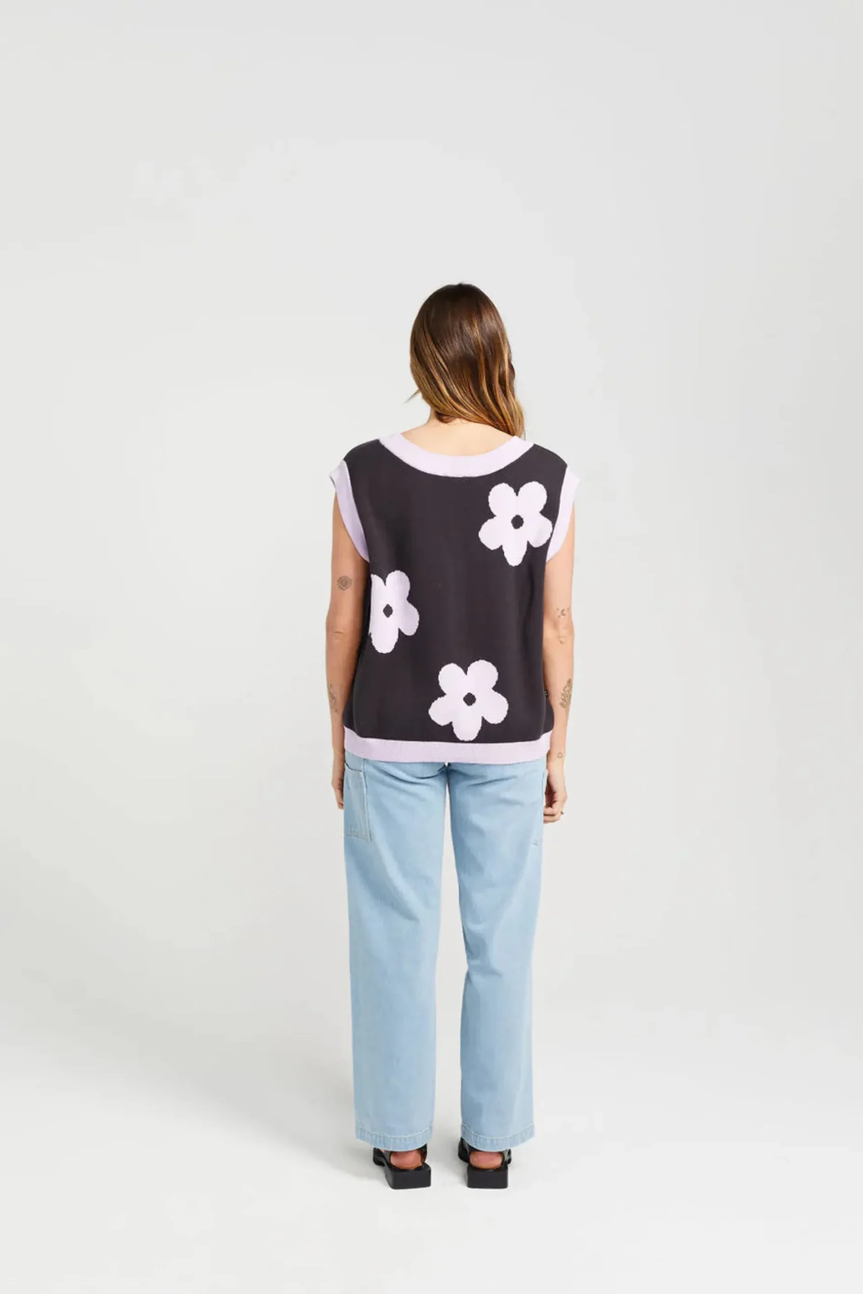 thing_thing_bloom_vest_co_2.webp Sweaters & Knitwear-THING THING BLOOM VEST COAL LILAC