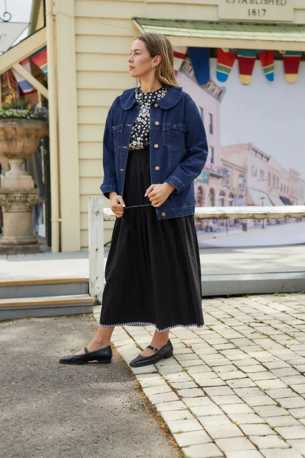 Coats & Jackets-THING THING BOWTIQUE SHACKET INDIGO DENIM