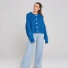 Sweaters & Knitwear-THING THING CLEO CARDIGAN COBALT