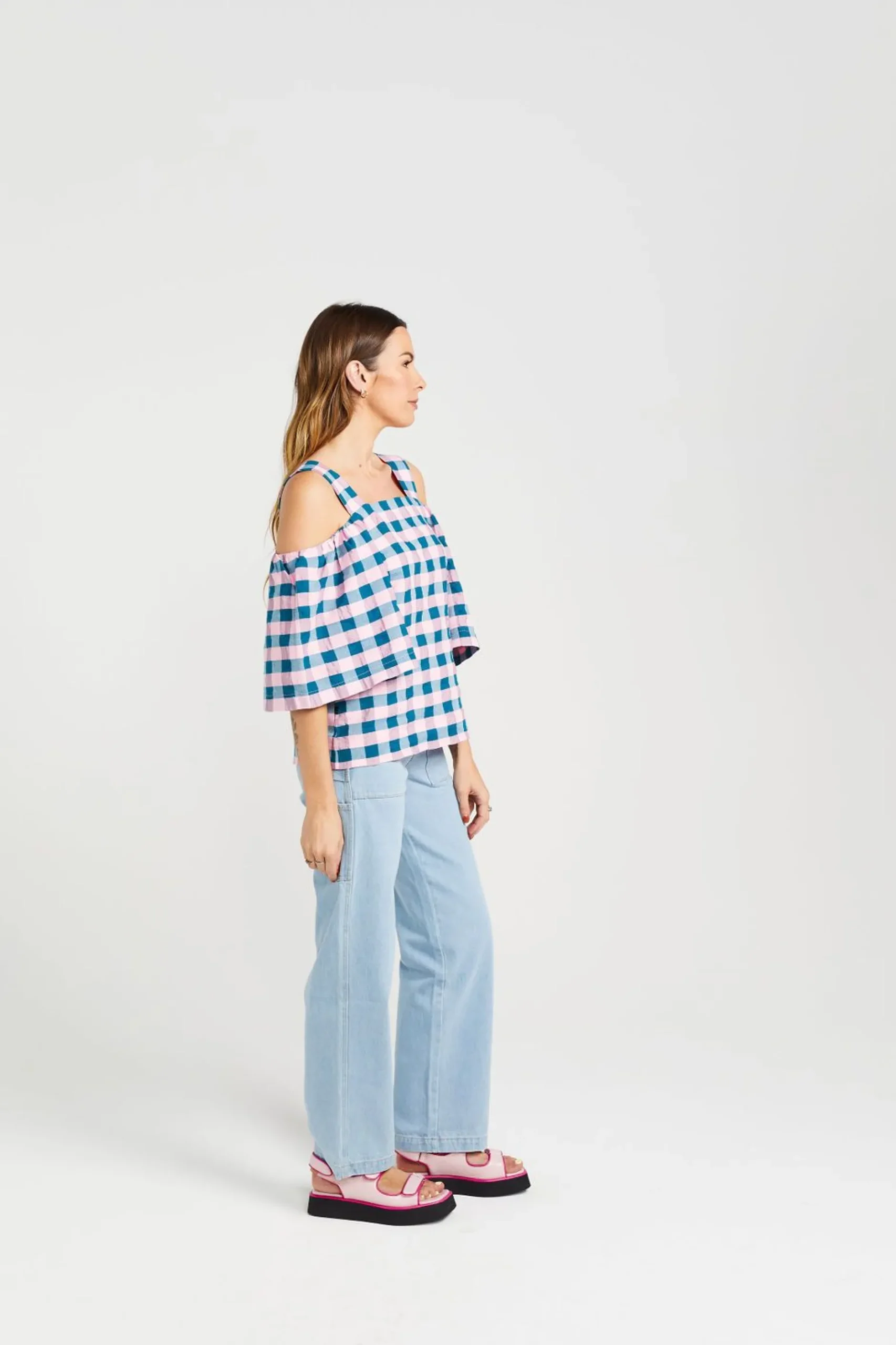 thing_thing_cut_away_top__2.webp Shirts & Tops-THING THING CUT AWAY TOP TEAL CANDY