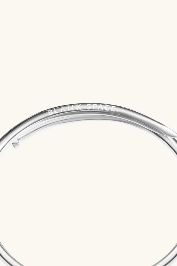 925 Sterling Silver | Jewellery-BLANK SPACE. TWISTED NAIL BANGLE