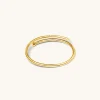 18Kt Gold Plated | Jewellery-BLANK SPACE. TWISTED NAIL BANGLE 18KT GOLD