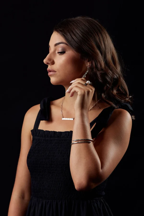 18Kt Gold Plated | Jewellery-BLANK SPACE. TWISTED NAIL BANGLE 18KT GOLD