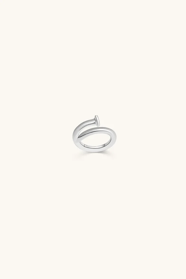 925 Sterling Silver | Jewellery-BLANK SPACE. TWISTED NAIL RING