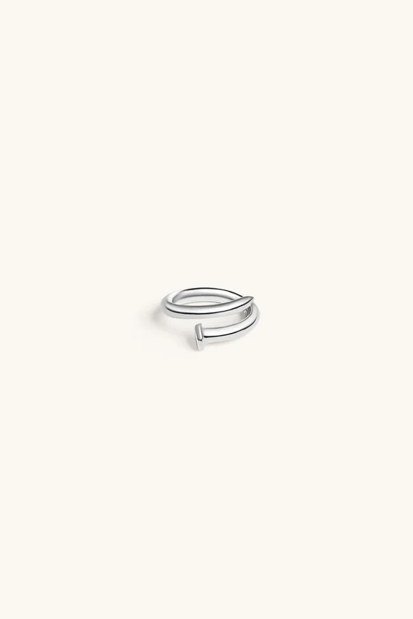 925 Sterling Silver | Jewellery-BLANK SPACE. TWISTED NAIL RING