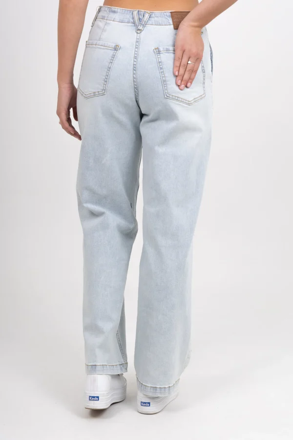 Denim-VOLCOM 1991 STONED LOW RISE JEAN ALLOVER STONE LIGHT