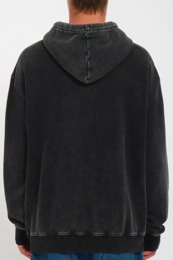 Sweaters & Knitwear-VOLCOM ACID WALL PULLOVER HOOD - BLACK